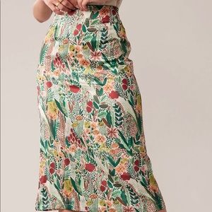 Floral Print Midi Skirt